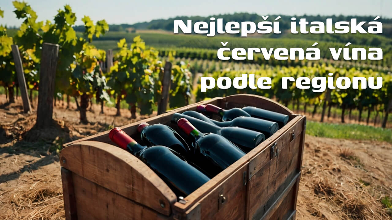 Nejlepší italská červená vína podle regionu