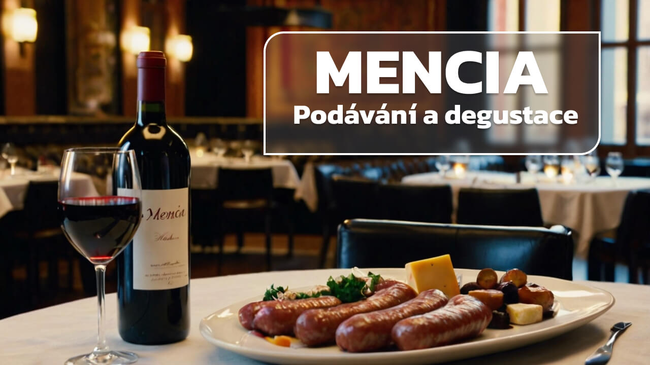 Podávání a degustace Mencia